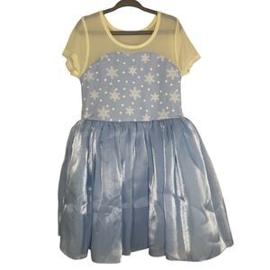 NWT Taylor Joelle Elsa Dress Sz 5 Ice Princess Frozen Tutu Snowflake Cape